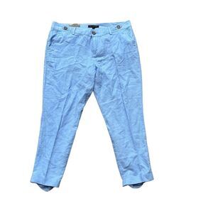 Banana Republic Blue Linen-Cotton Chino Pants Size 34